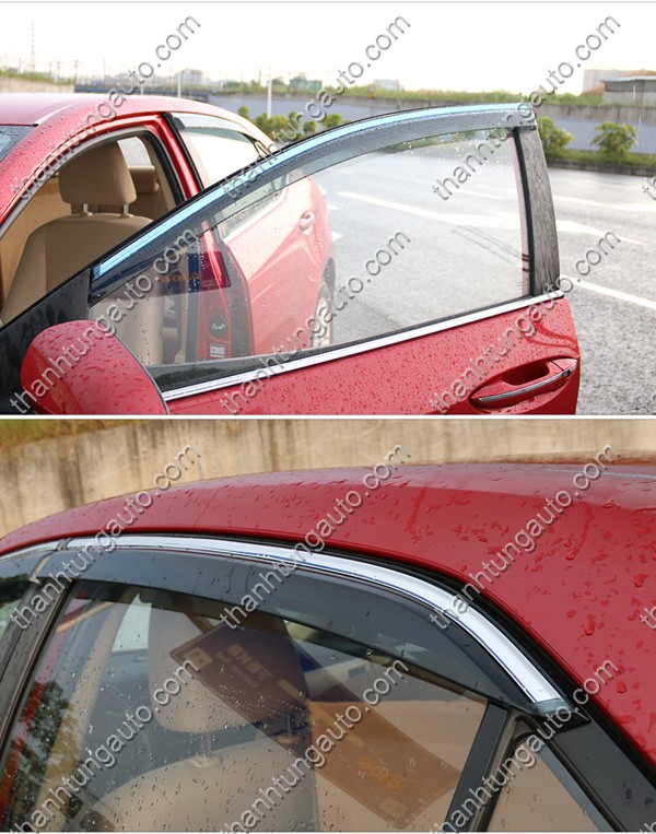 Vè che mưa chỉ mạ cao cấp cho Hyundai Elantra 2013-2018