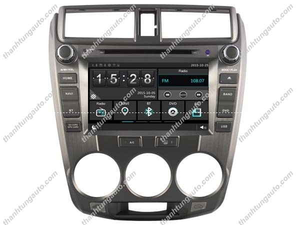 DVD liền màn hình sadosonic Theo xe City 2013 GPS