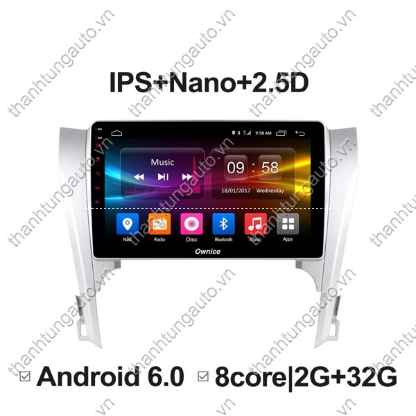 Màn hình android ownice cho xe Camry 2012-2014