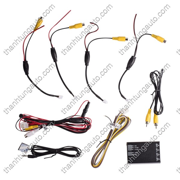 Bộ chia hình 4 camera cho các loại xe