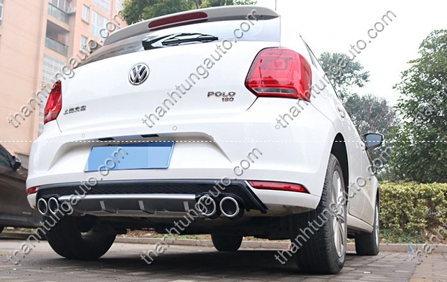 Lip chia 2 pô cho volkswagen Polo hatchback 2013-2017 