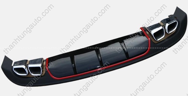Lip sau chia 2 pô cho Elantra 2016-2017 mẫu pô kép