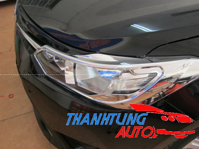 Viền đèn pha xi mạ cho xe Vios 2014-2017