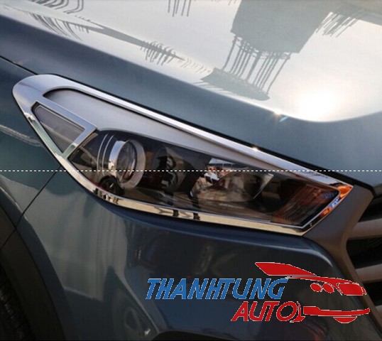 Viền đèn pha xi mạ cho xe Tucson 2015-2020