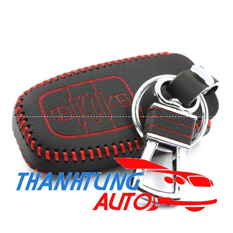 Bao da bọc chìa khóa cho xe Audi mẫu khâu tay