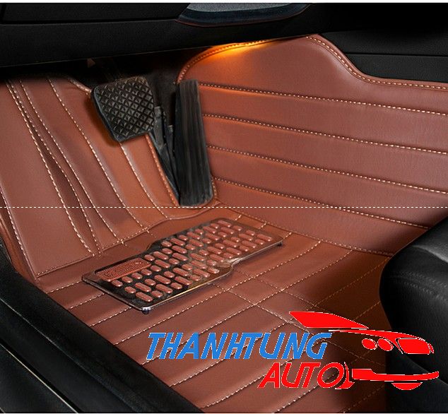 Trải sàn 4D cao cấp cho xe Mazda 6 - 2014 mầu nâu