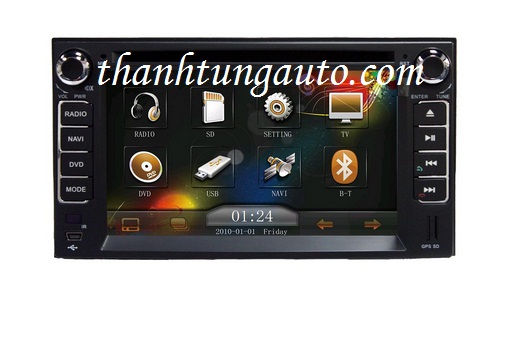 DVD liền màn hình chtechi cho xe Carens