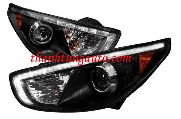Đèn pha độ led nguyên bộ tucson 2010-2011 mẫu2