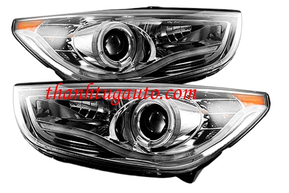 Đèn pha độ led nguyên bộ tucson 2010-2011 mẫu4