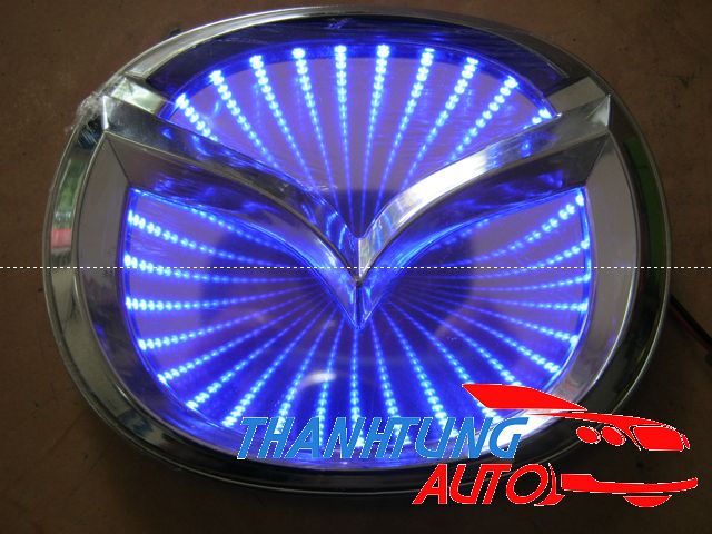 Logo độ led 3D cho xe mazda 6