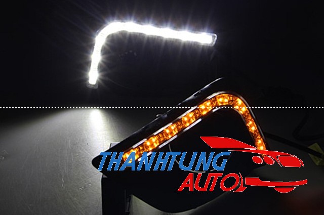 Ốp đèn gầm Led cho xe Vios 2014-2017 có xi nhan
