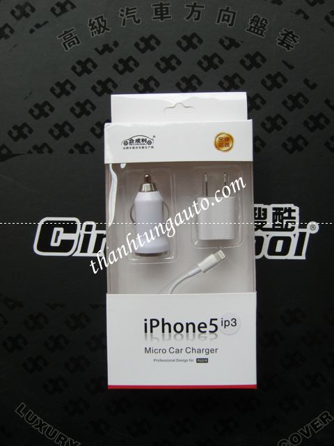 XẠC ĐIỆN THOẠI TRÊN Ô TÔ CHO IPHONE 5
