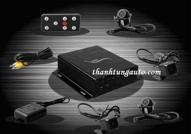 camera chia hình 360 độ 4 camera 2D