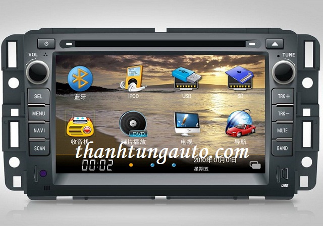 Màn hình DVD Chtechi cho xe Captiva 2007-2013 GPS
