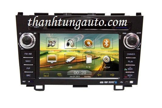 Màn hình DVD chtechi theo xe CRV 2007 - 2012 GPS