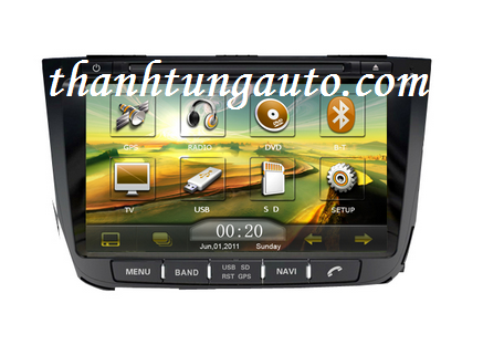 màn hình cho sorento, dvd chtechi cho xe sorento 2014 - 2015 GPS