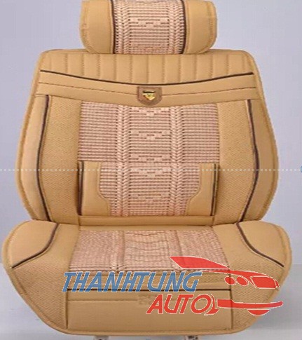 TỰA LƯNG DA 3D NGUYÊN BỘ CHO XE 4 CHỖ MẪU D166