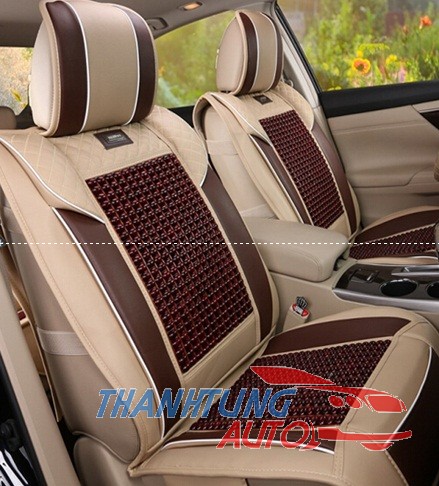 TỰA LƯNG DA 3D NGUYÊN BỘ CHO XE 4 CHỖ MẪU D201