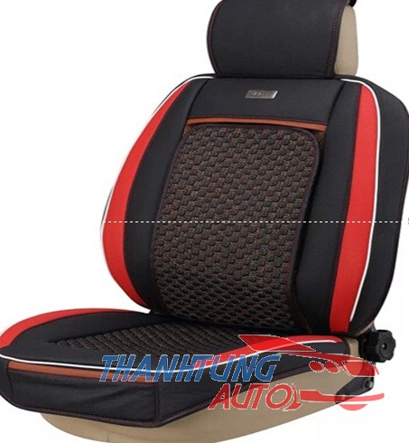 TỰA LƯNG DA 3D 2 MẶT NGUYÊN BỘ CHO XE 4 CHỖ MẪU D226