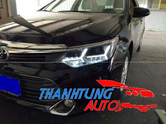Đèn pha độ led Camry 2015 mẫu lamborghini