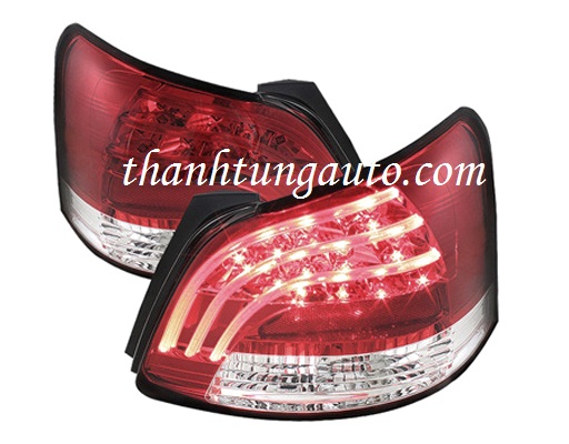 Đèn hậu độ Led xe yaris 2011 - 2012 mẫu đỏ trắng