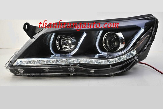 Đèn pha độ projector led xe tiguan 2011 mẫu U