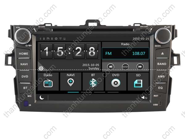 DVD liền màn hình cho xe Corolla altis 2007-2013 Sadosonic V99