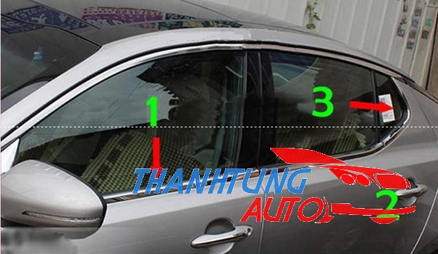 Nẹp chân kính + trụ C cho xe Kia K5
